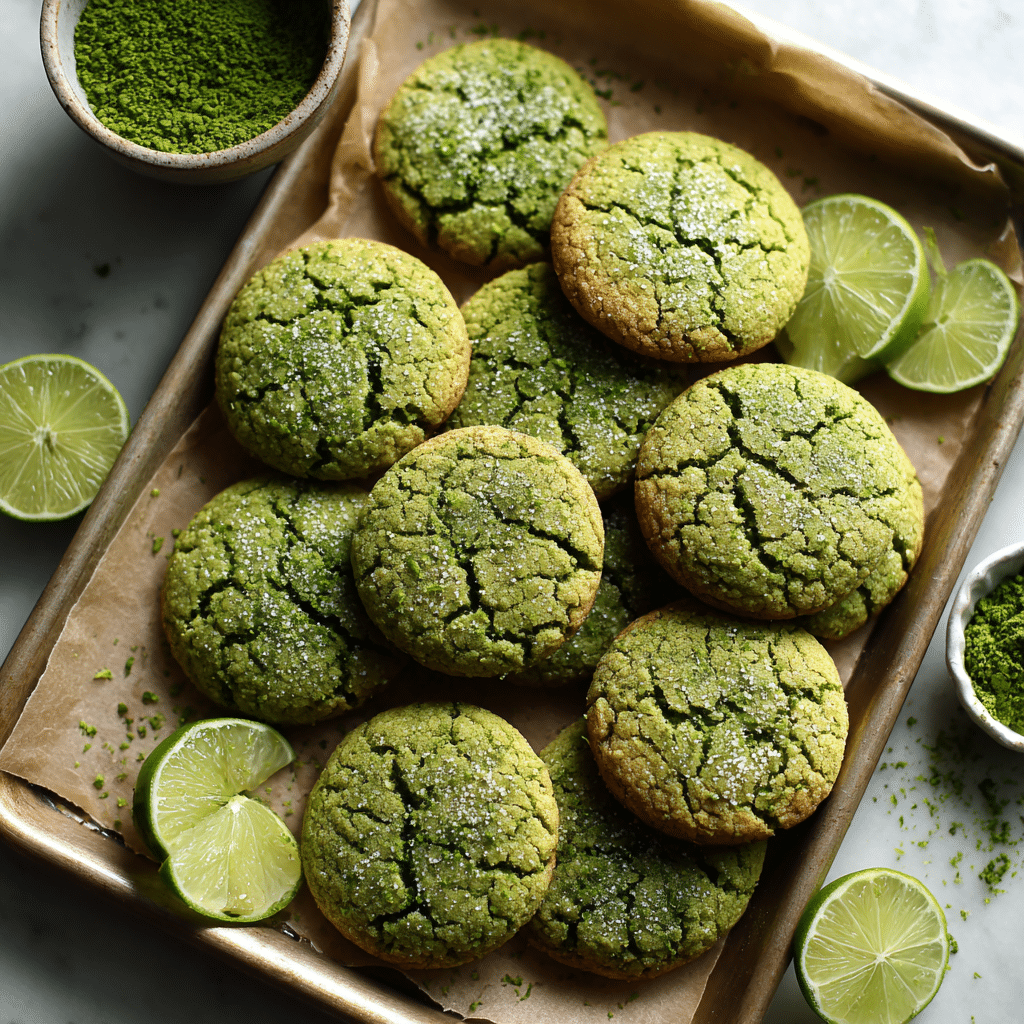 Lime Matcha Cookies Recipe - Recipe Image
