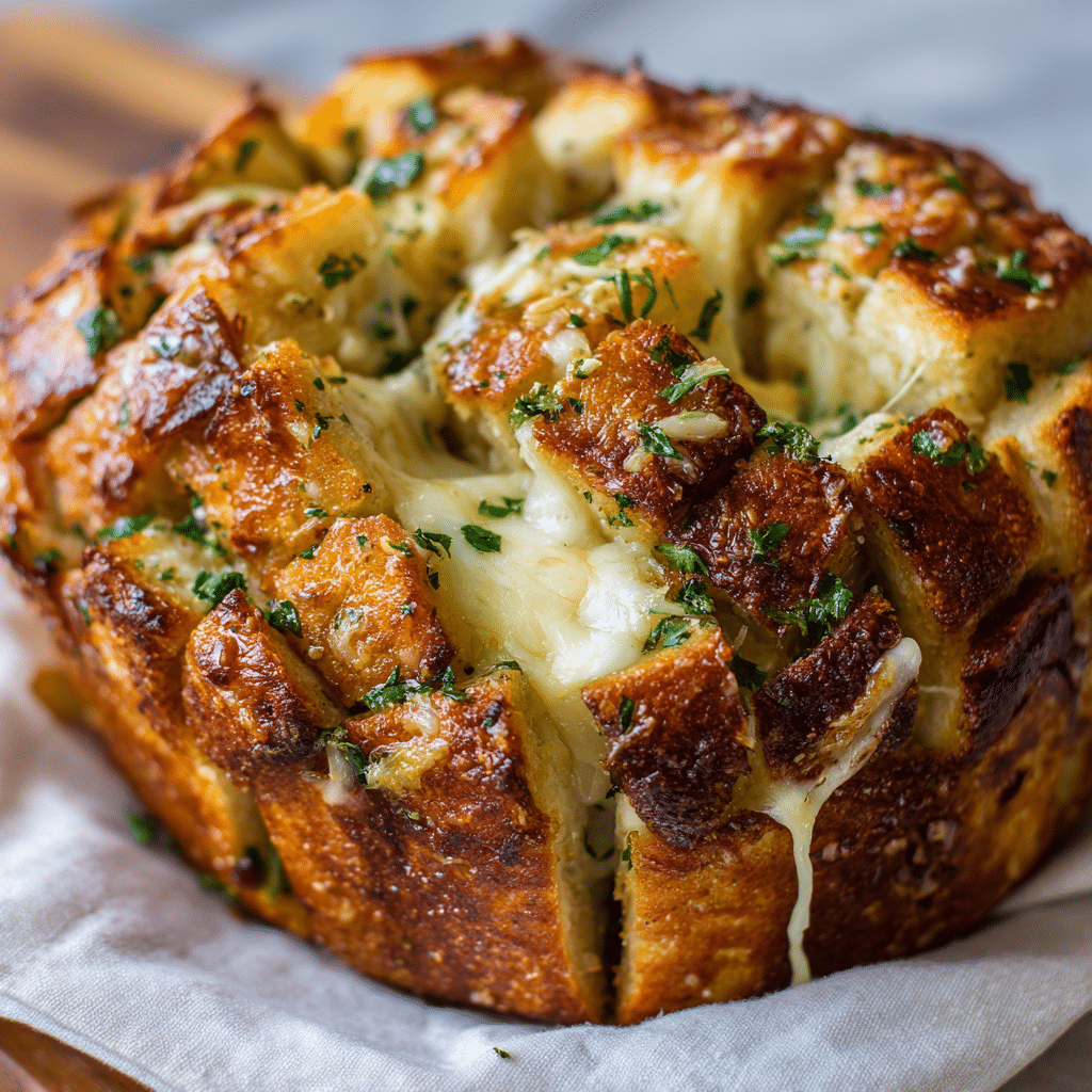 Cheesy Garlic Pull-Apart Bread Recipe - Recipe Image