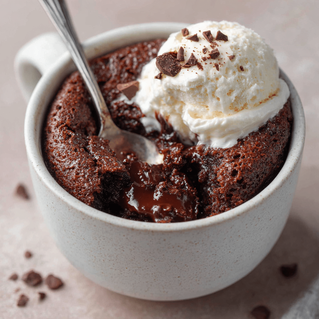 Triple Chocolate Mug Cake Recipe - Recipe Image