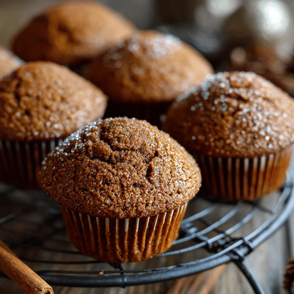Christmas Gingerbread Muffins with Molasses Recipe - Recipe Image