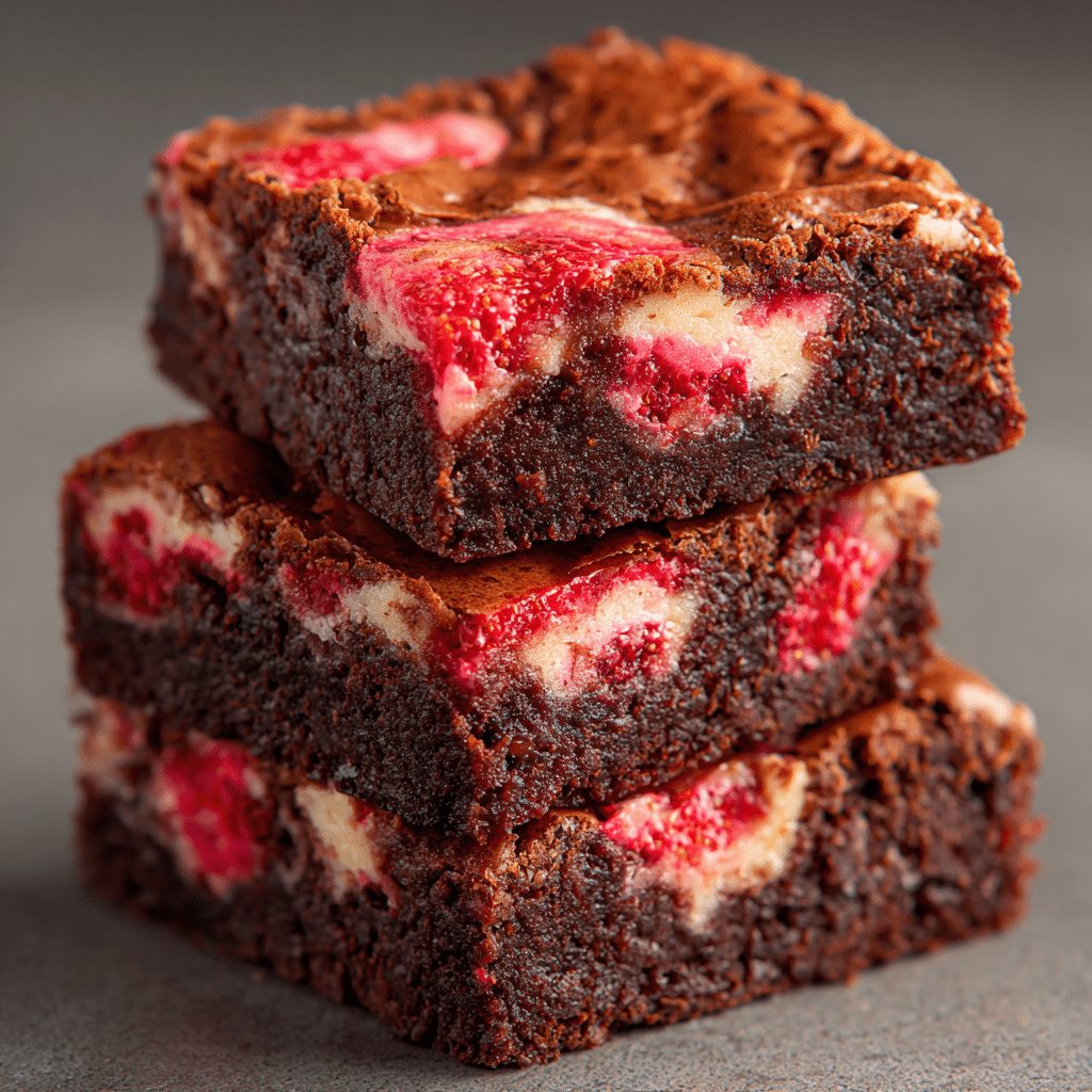 Strawberry Bliss Brownies: - Recipe Image