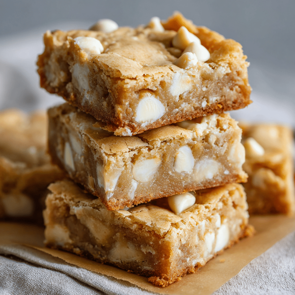 White Chocolate Blondies Recipe - Recipe Image
