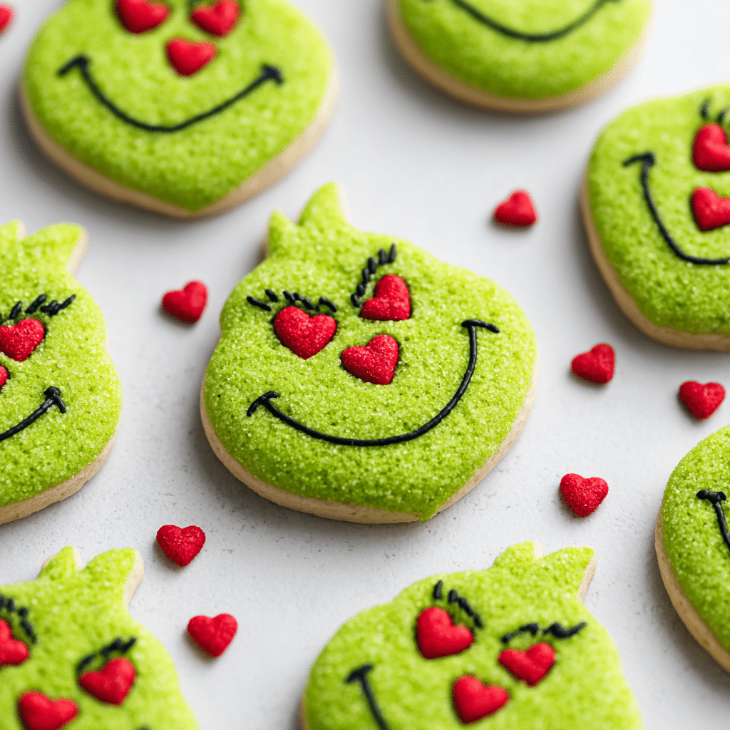 Grinch Cookies Hershey Kiss Recipe - Recipe Image