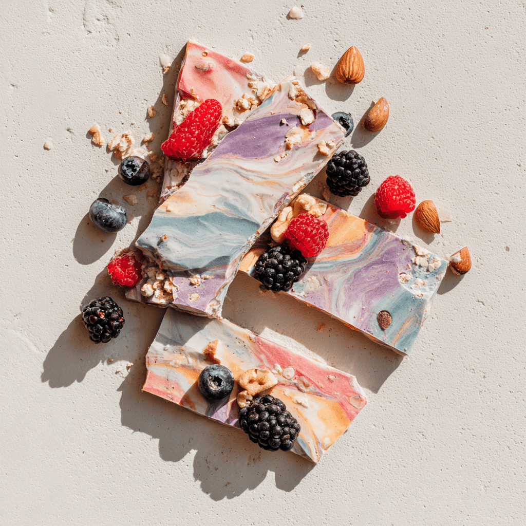 Frozen Yogurt Bark with Berries Recipe - Recipe Image