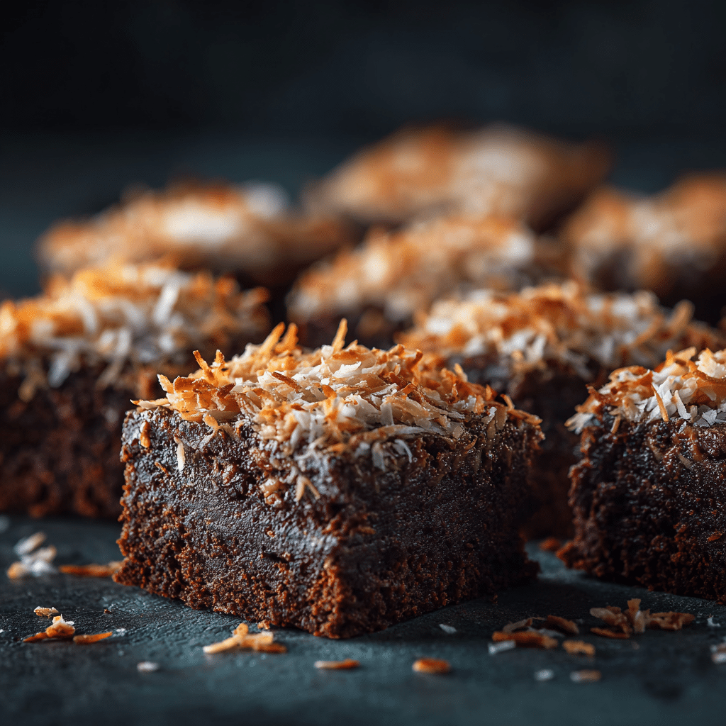 Coconut Brownies Recipe - Recipe Image