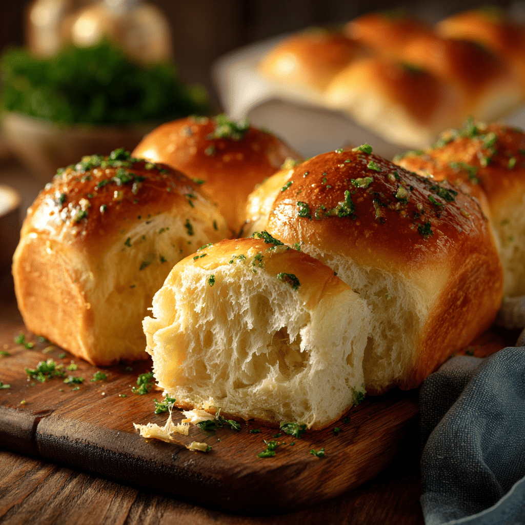 Best Butter Garlic Rolls (Extra Soft) Recipe - Recipe Image