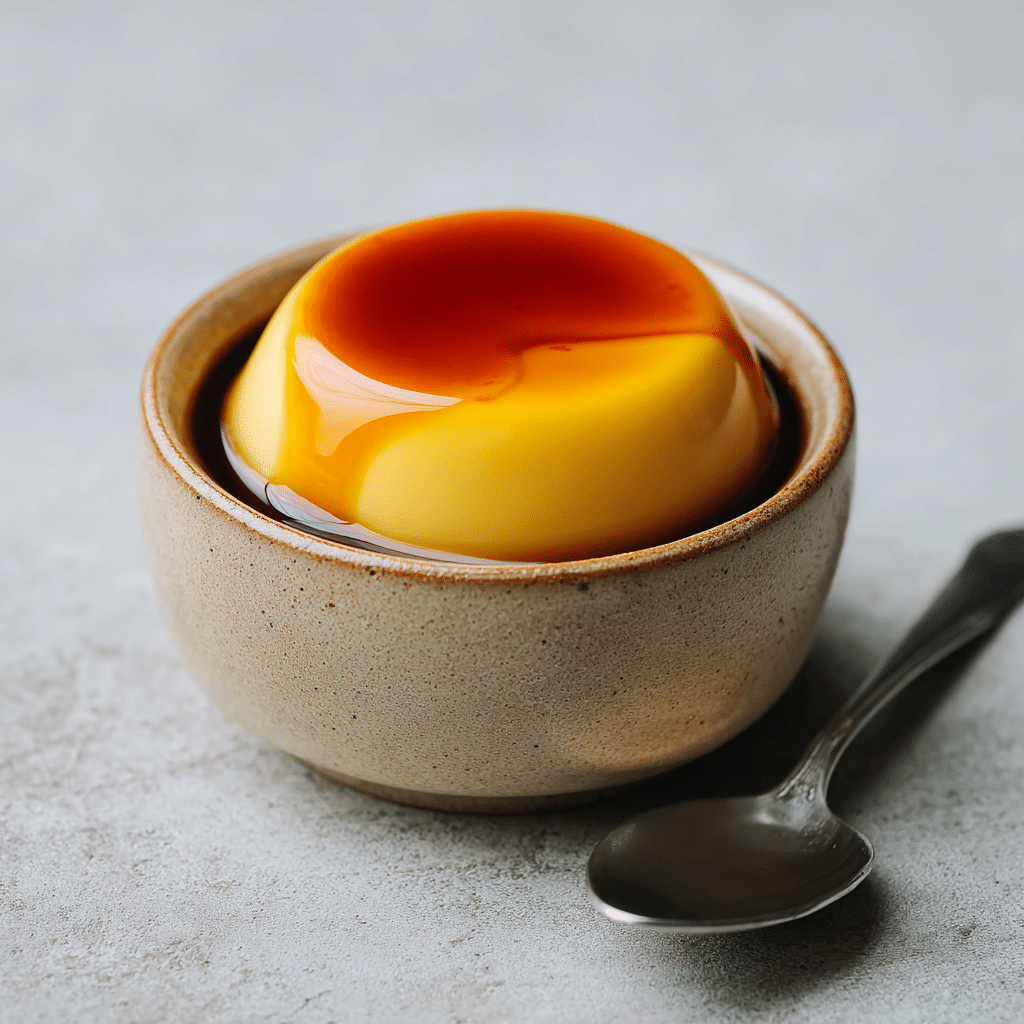Nameraka Purin (Silky Japanese Custard Pudding) Recipe - Recipe Image