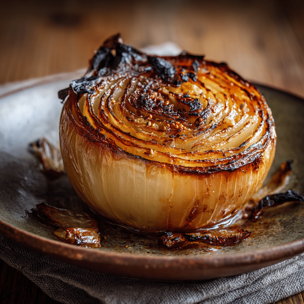 Onion Boil (Whole Roasted Onion) Recipe - Recipe Image