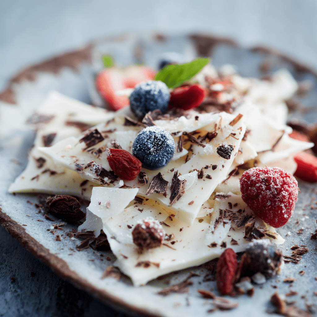 Grated Frozen Yogurt Bark Recipe - Recipe Image
