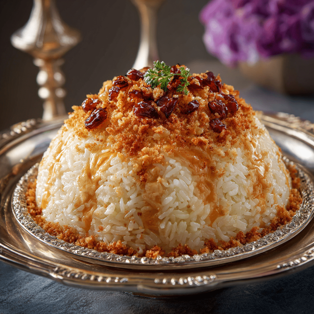 Creamy Rice Bake Dome (Showpiece Style) Recipe - Recipe Image