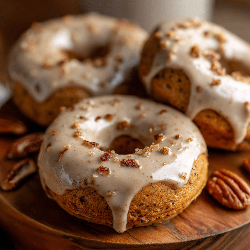 Maple Cinnamon Baked Donuts Recipe - Recipe Image
