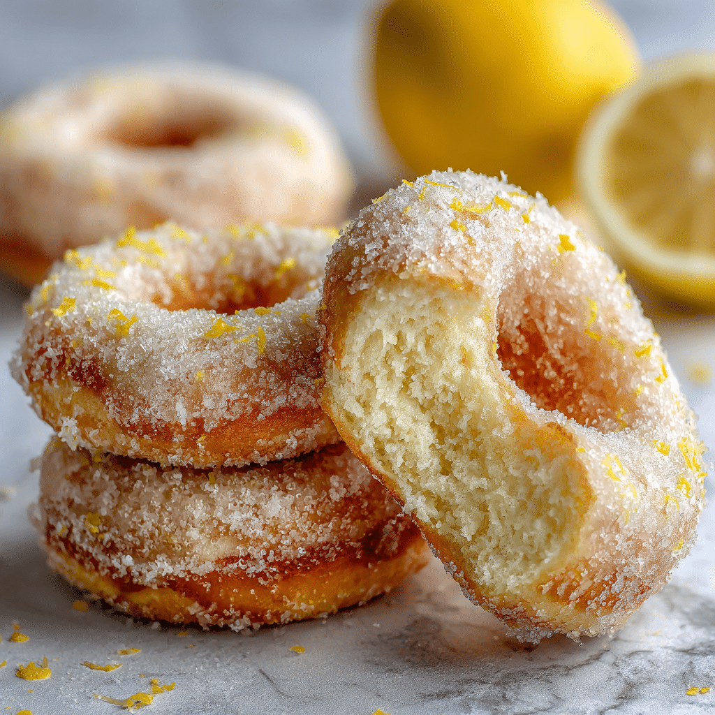 Lemon Sugar Baked Donuts Recipe - Recipe Image