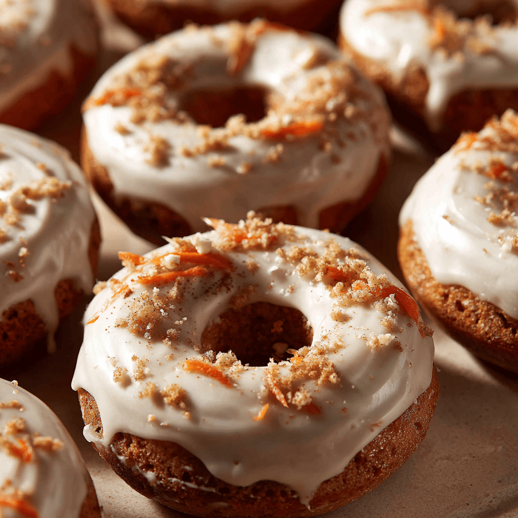 Carrot Cake Baked Donuts Recipe - Recipe Image