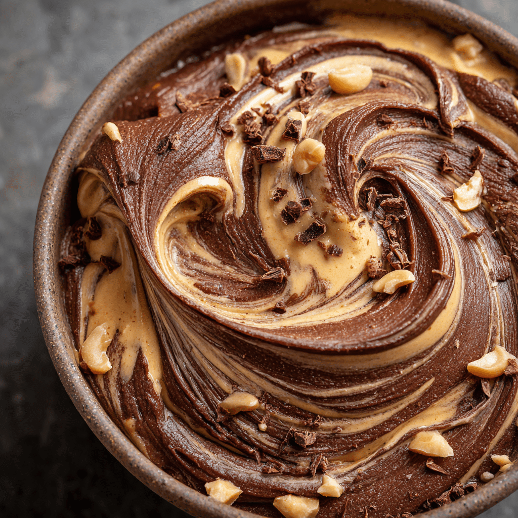 Peanut Butter Chocolate Swirl Mousse Recipe - Recipe Image