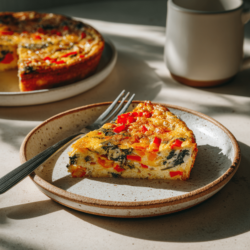 Crustless Vegetable Quiche Recipe - Recipe Image