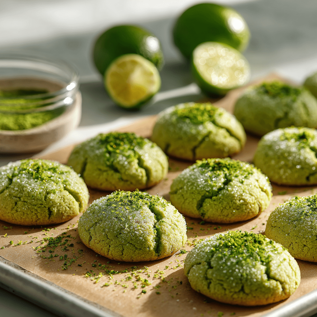 Lime Matcha Cookies Recipe - Recipe Image