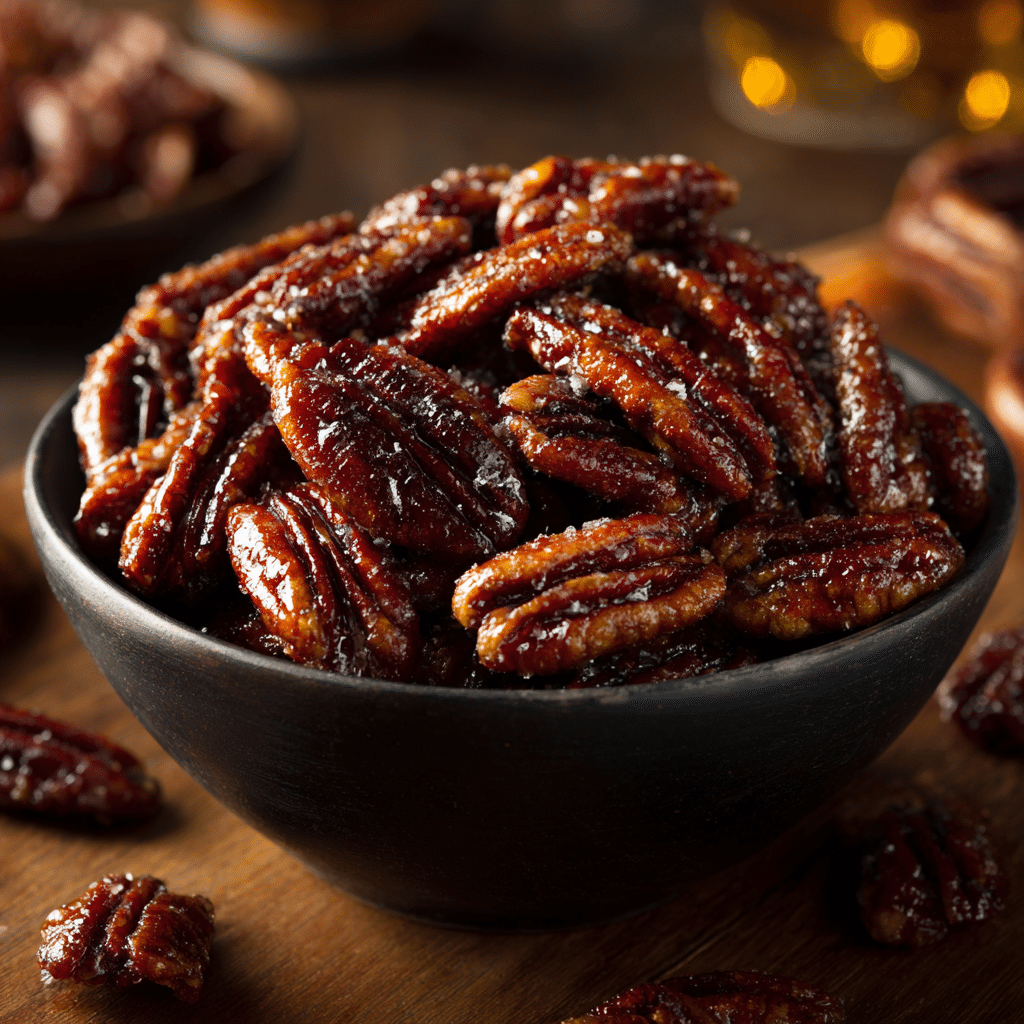 Easy Candied Pecans Recipe - Recipe Image