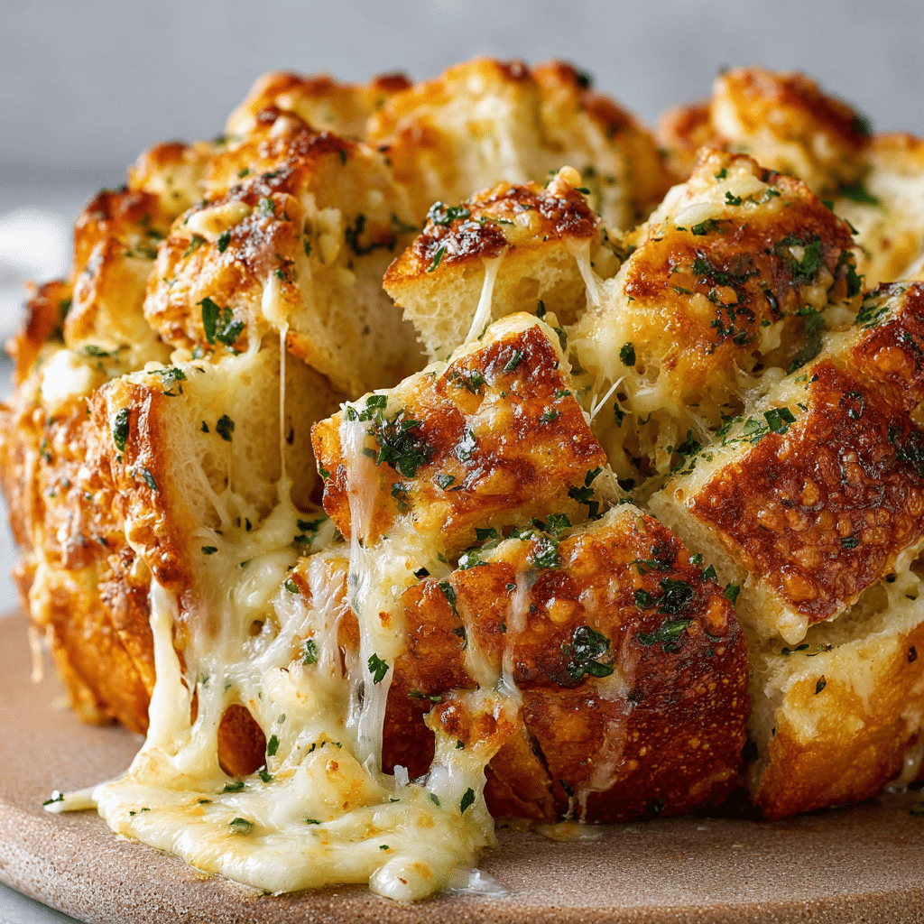 Cheesy Garlic Pull-Apart Bread Recipe - Recipe Image