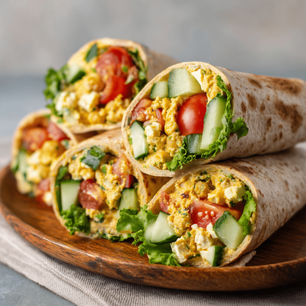 Mediterranean Chickpea Wraps Recipe - Recipe Image