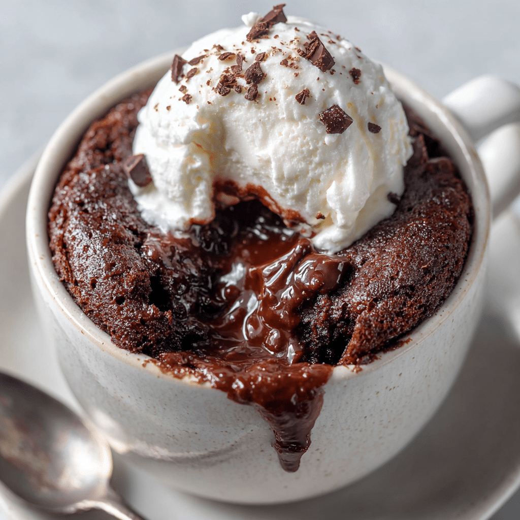 Triple Chocolate Mug Cake Recipe - Recipe Image
