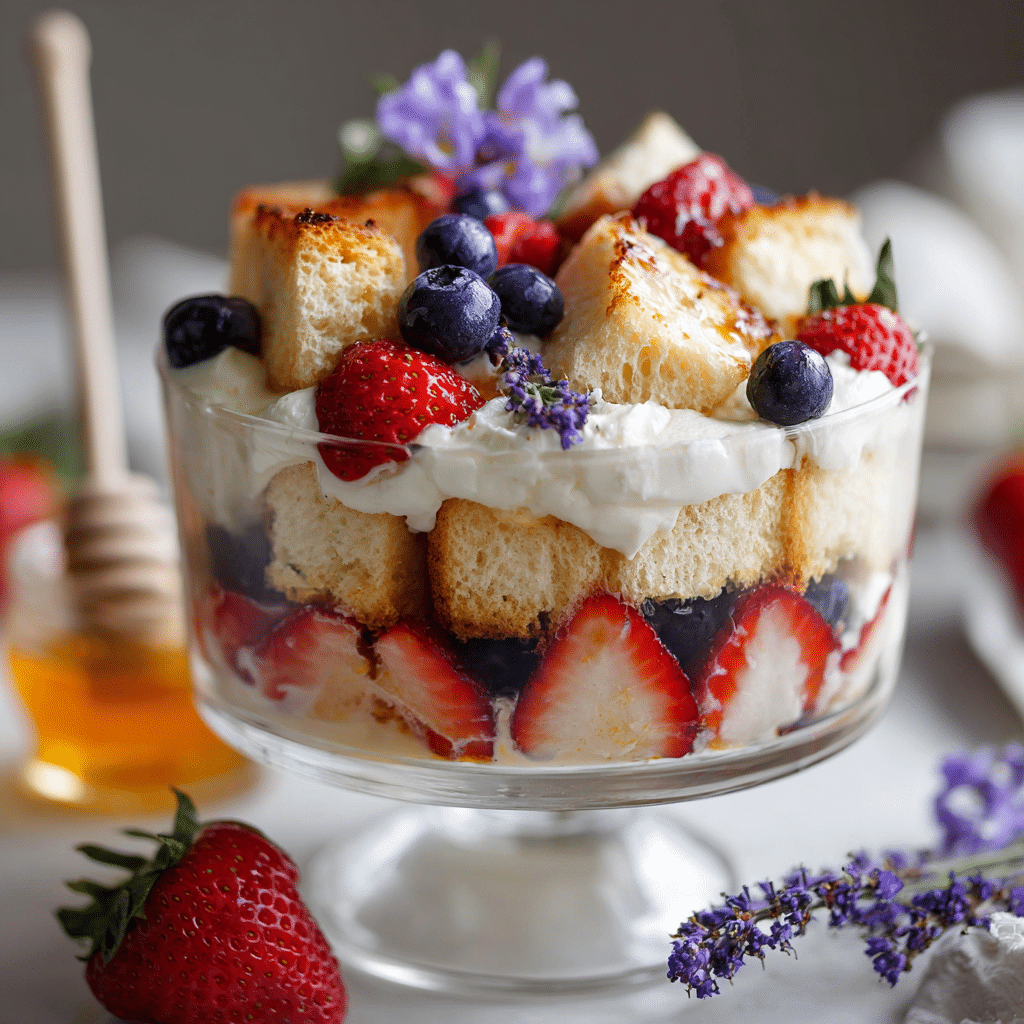 Delightful Lavender Honey Trifle Recipe - Recipe Image