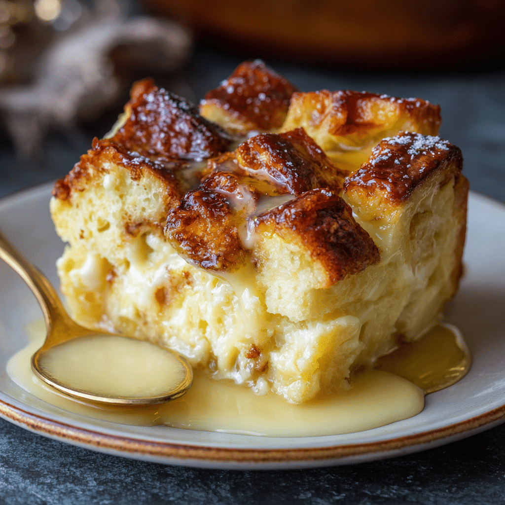 Grease a 9×13-inch baking dish thoroughly to prevent sticking, then evenly distribute the cubed brioche bread in the dish Recipe - Recipe Image
