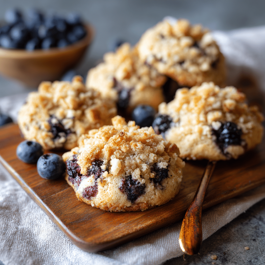 Blueberry Bliss Muffin Cookies with Crunchy Streusel Topping
 - Recipe Image