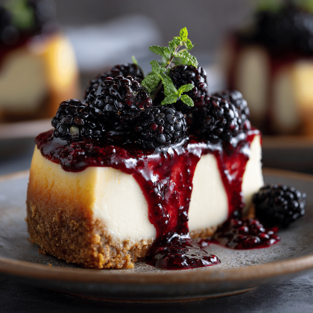 Blackberry Cheesecake Recipe - Recipe Image