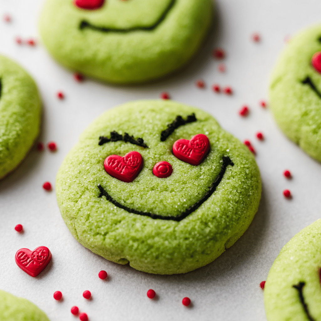 Grinch Cookies Hershey Kiss Recipe - Recipe Image