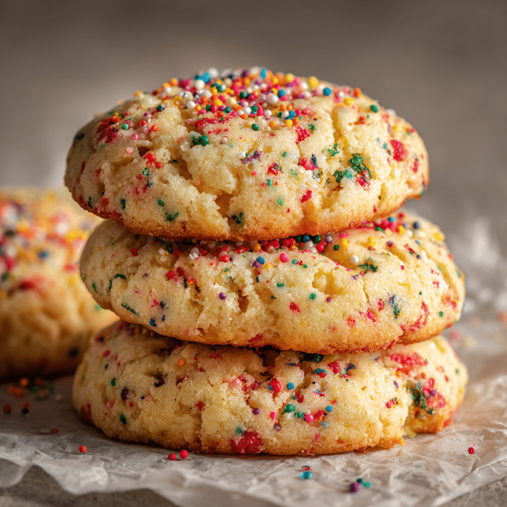 Melt-in-Your-Mouth Christmas Sprinkle Cookies Recipe - Recipe Image
