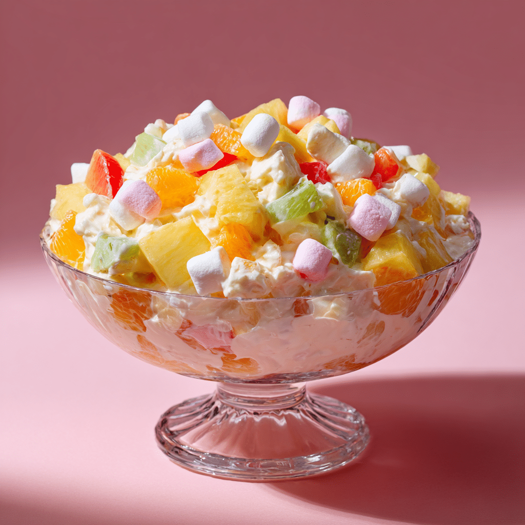Ambrosia Salad Fruity Marshmallow Recipe - Recipe Image