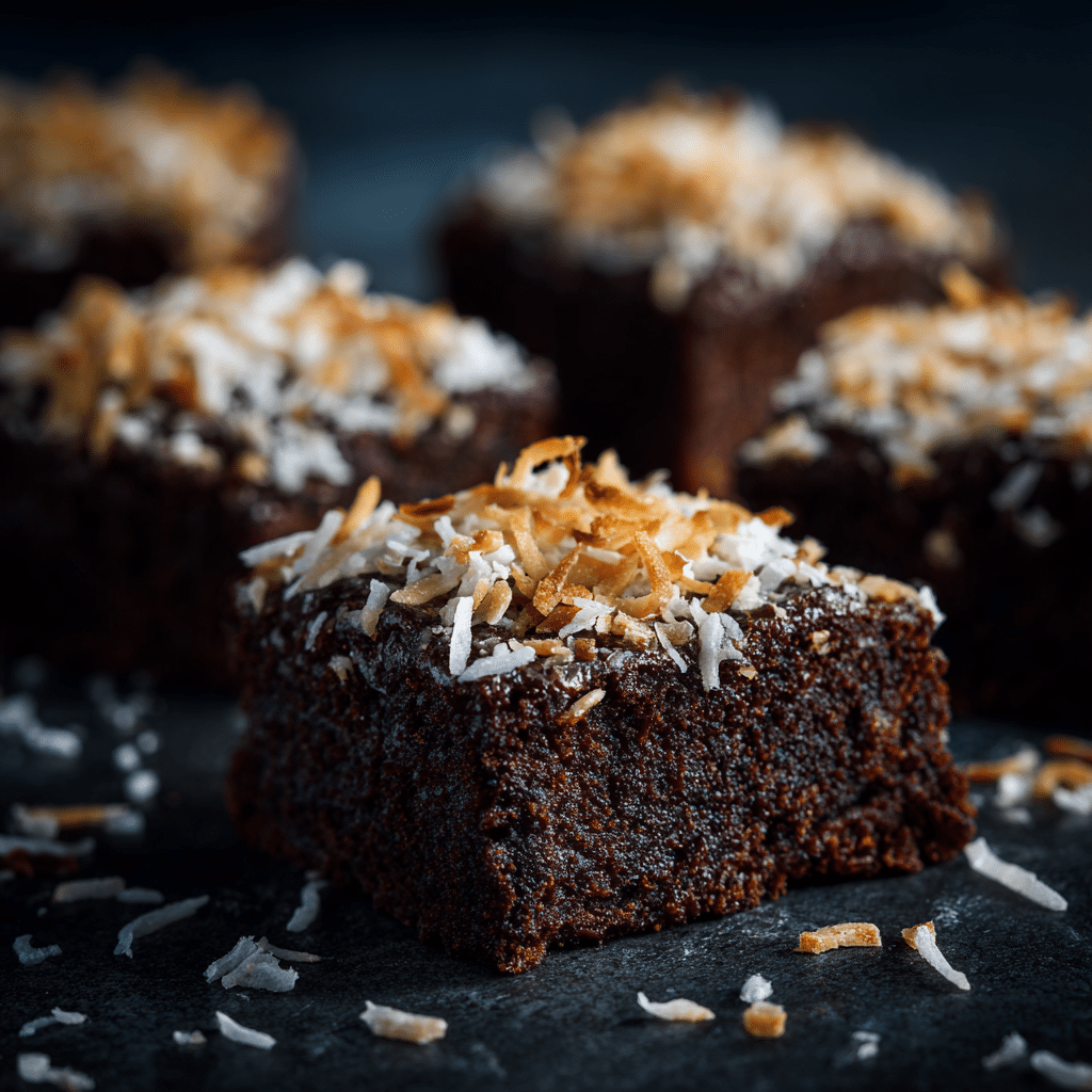 Coconut Brownies Recipe - Recipe Image