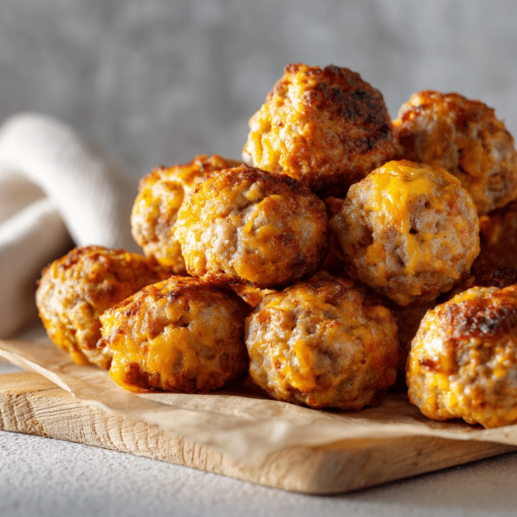 Homemade Rotel Sausage Balls Recipe - Recipe Image
