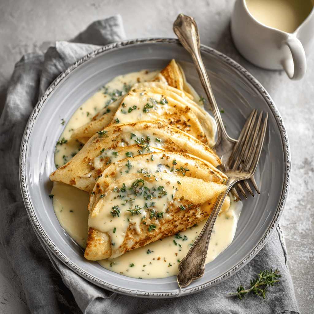 crepes with creamy béchamel sauce
Print Recipe - Recipe Image