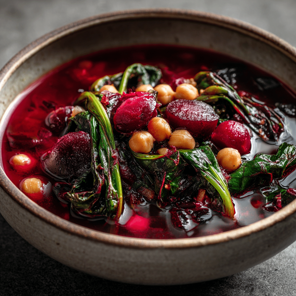 Beet, Spinach & Chickpea Stew Recipe - Recipe Image