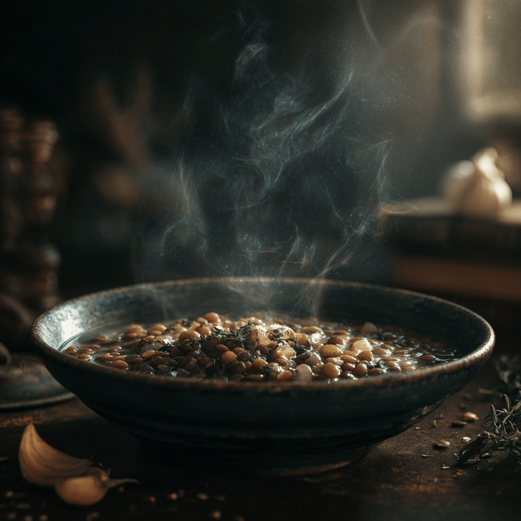 Garlic & Lentil Winter Stew Recipe - Recipe Image