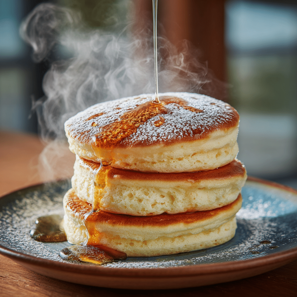 Fluffy Japanese Soufflé Pancakes Recipe - Recipe Image