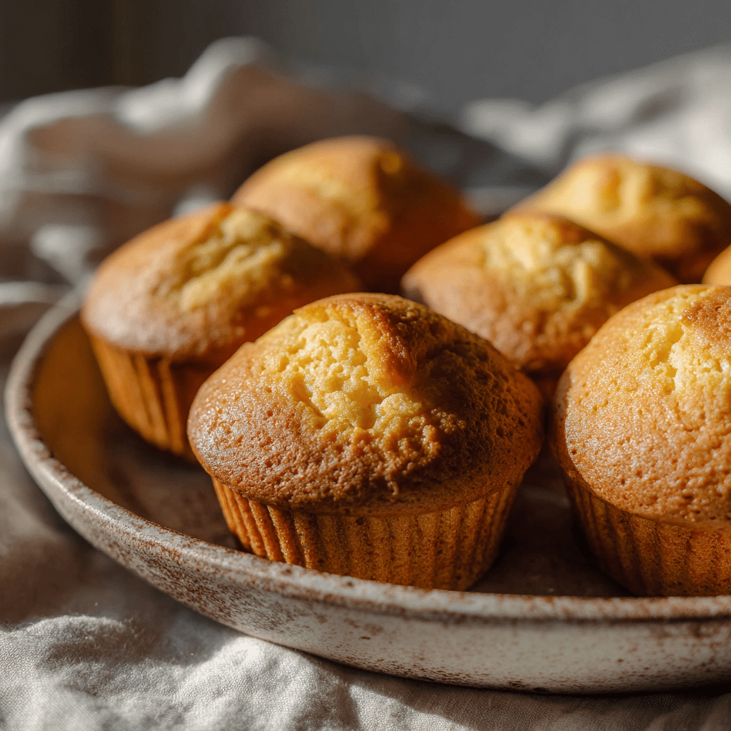 Soft Yogurt Lemon Muffins Recipe - Recipe Image