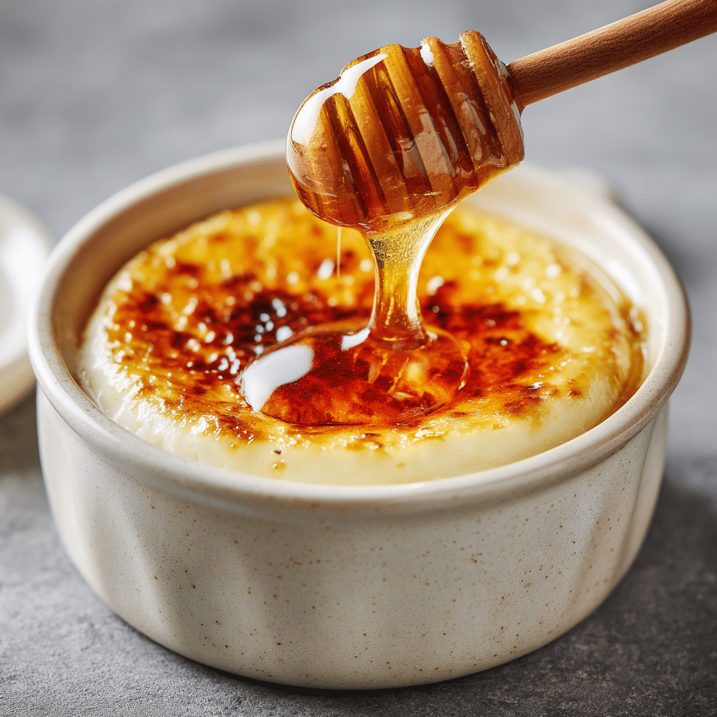 Baked Yogurt Custard with Honey Recipe - Recipe Image