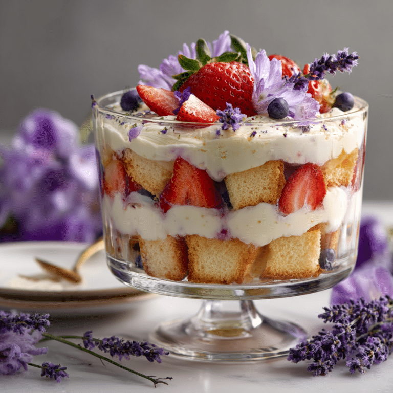 Delightful Lavender Honey Trifle Recipe