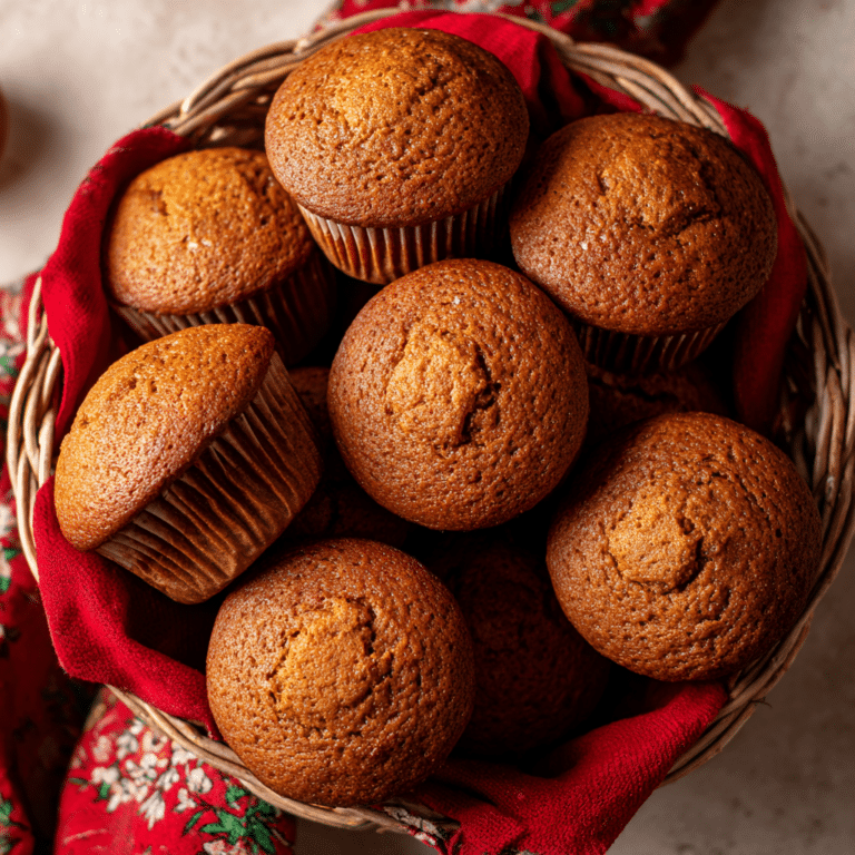 Christmas Gingerbread Muffins with Molasses Recipe