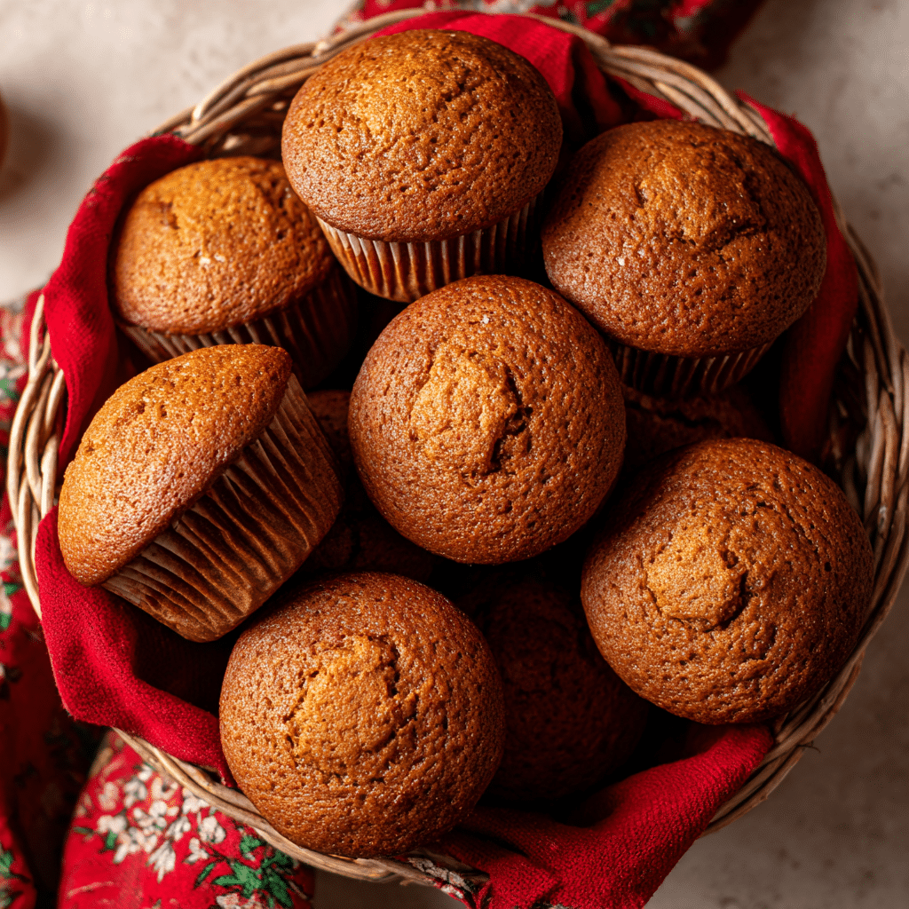 Christmas Gingerbread Muffins with Molasses Recipe
