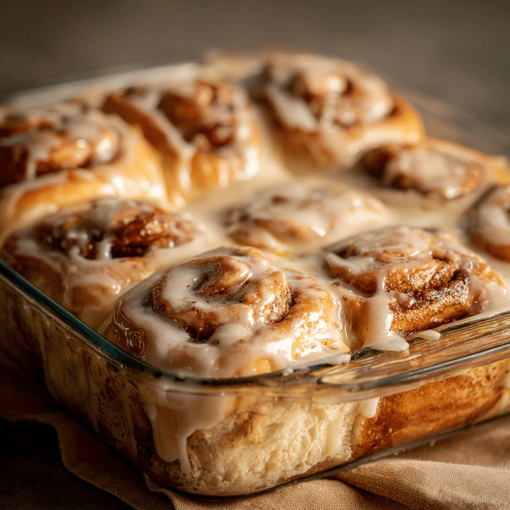 TikTok Cinnamon Rolls With Heavy Cream Recipe - Recipe Image