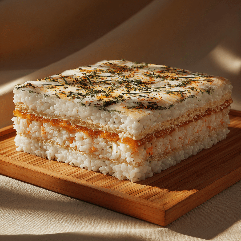 Creamy Sushi Bake Stuffed Toast Pockets Recipe - Recipe Image