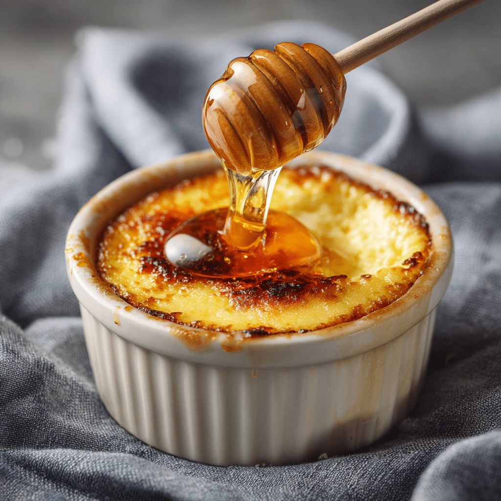 Baked Yogurt Custard with Honey Recipe - Recipe Image