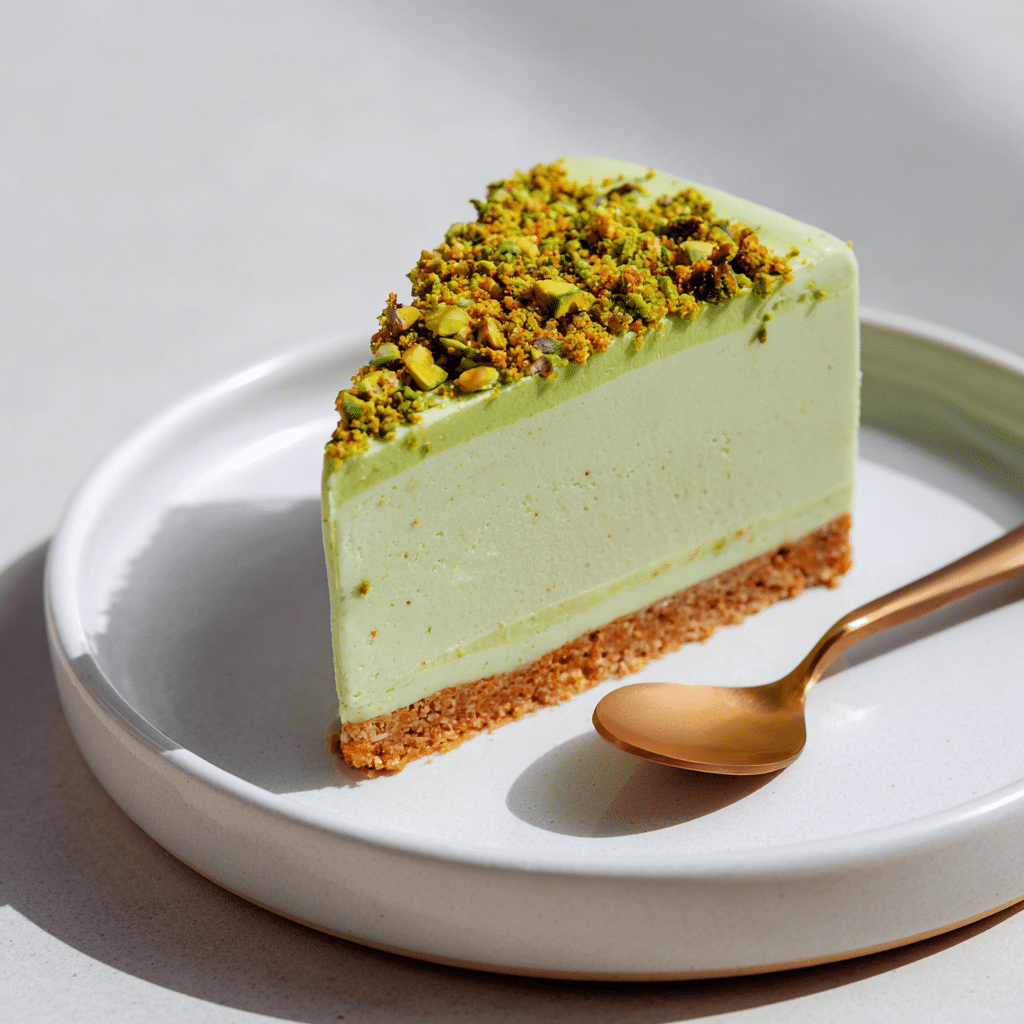 Vegan Pistachio Mousse Cake Recipe