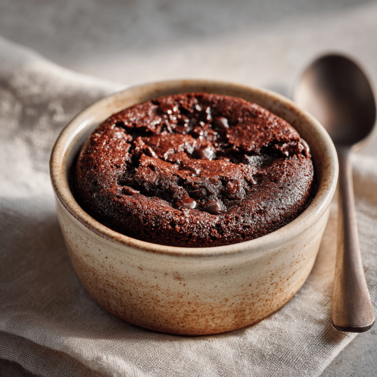 Single Serve Vegan Brownie Recipe