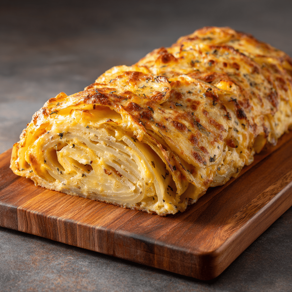 Cheesy Scalloped Potato Roll Recipe