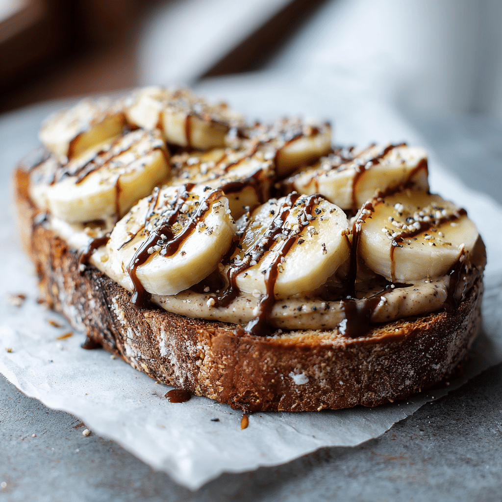 Tahini Espresso Banana Toast Recipe