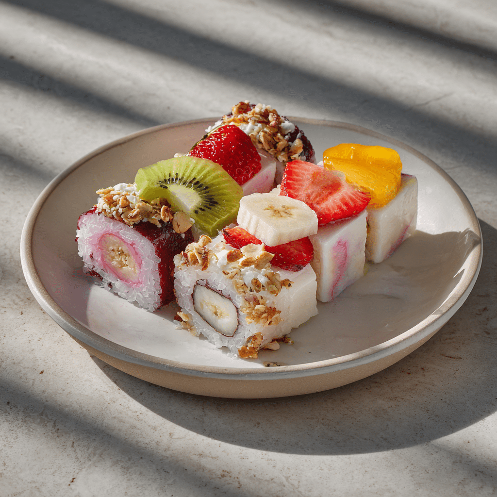 Yogurt Bark Sushi Rolls Recipe